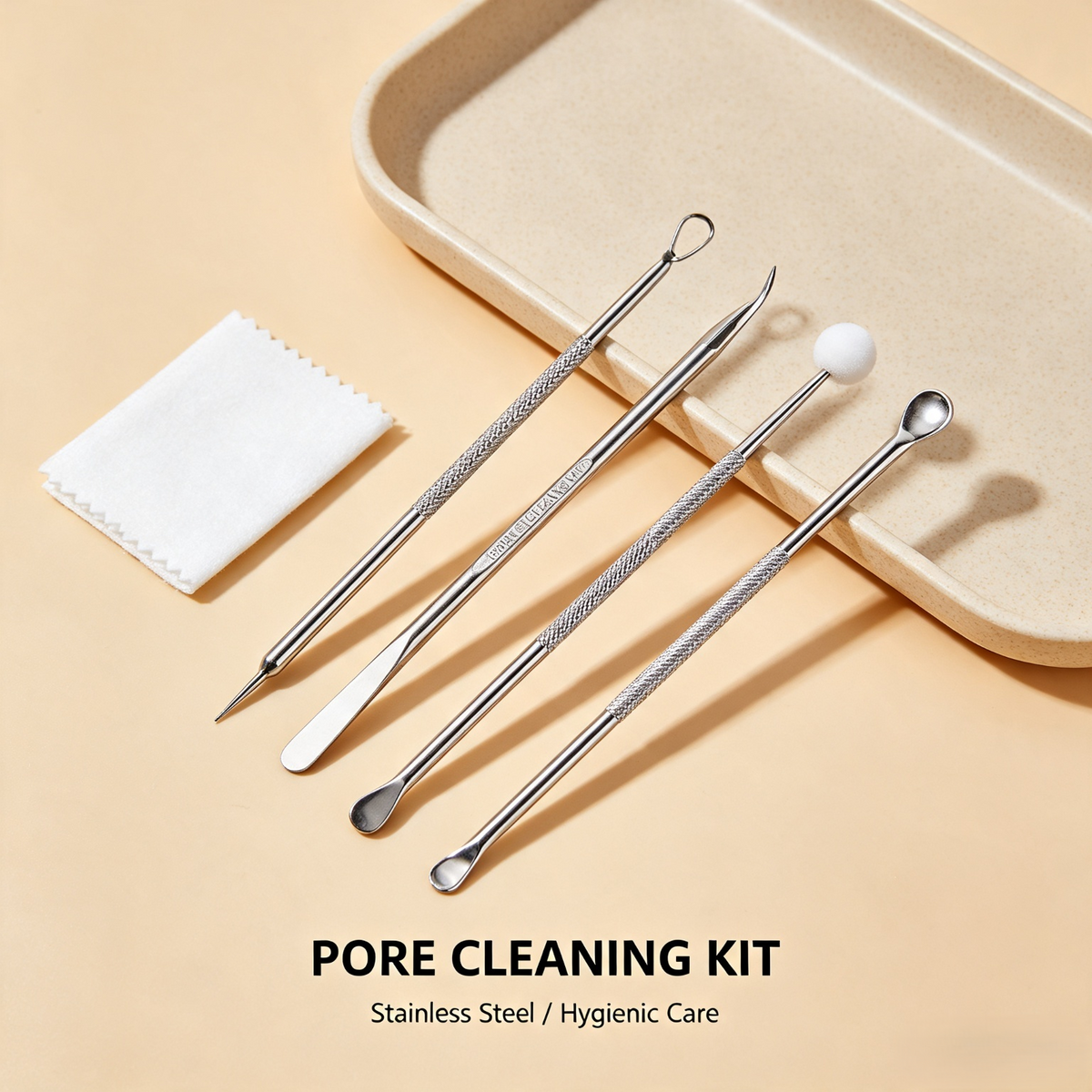 Stainless Steel Pore Cleaning Tool Kit