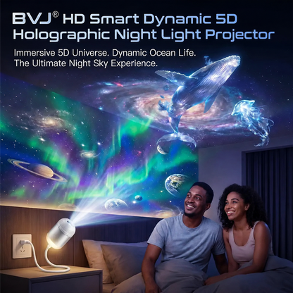 🌌BVJ® 5D Night Light Projector —⭐ Smart Dynamic Lighting for Bedrooms & Kids’ Rooms✅